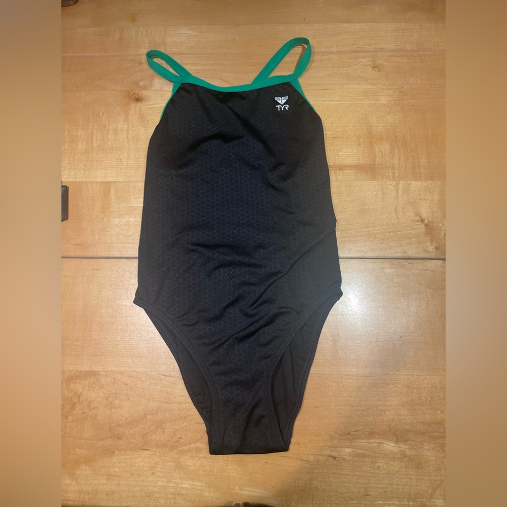 TYR Black and Green Swimsuit